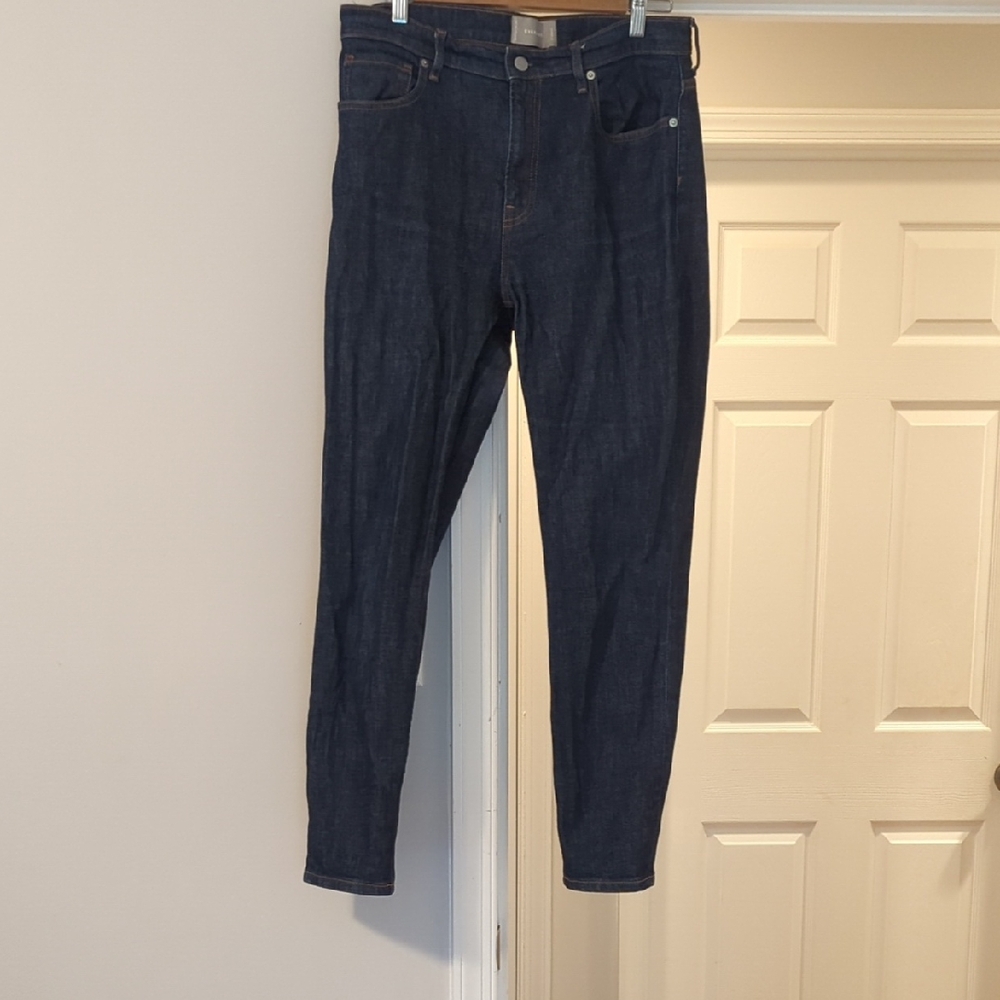 Everlane High Rise Dark Blue Slim Fit Jeans